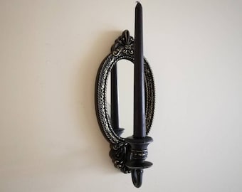 Gothic Home Decor, Victorian Gothic Decor, Black Mirror, Vintage Mirror, Gallery Wall Mirror, Vintage Frame, Ornate Mirror