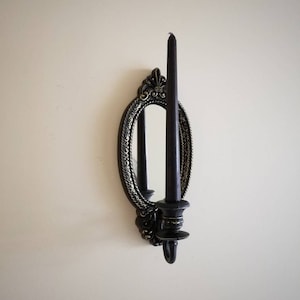Gothic Home Decor, Victorian Gothic Decor, Black Mirror, Vintage Mirror, Gallery Wall Mirror, Vintage Frame, Ornate Mirror