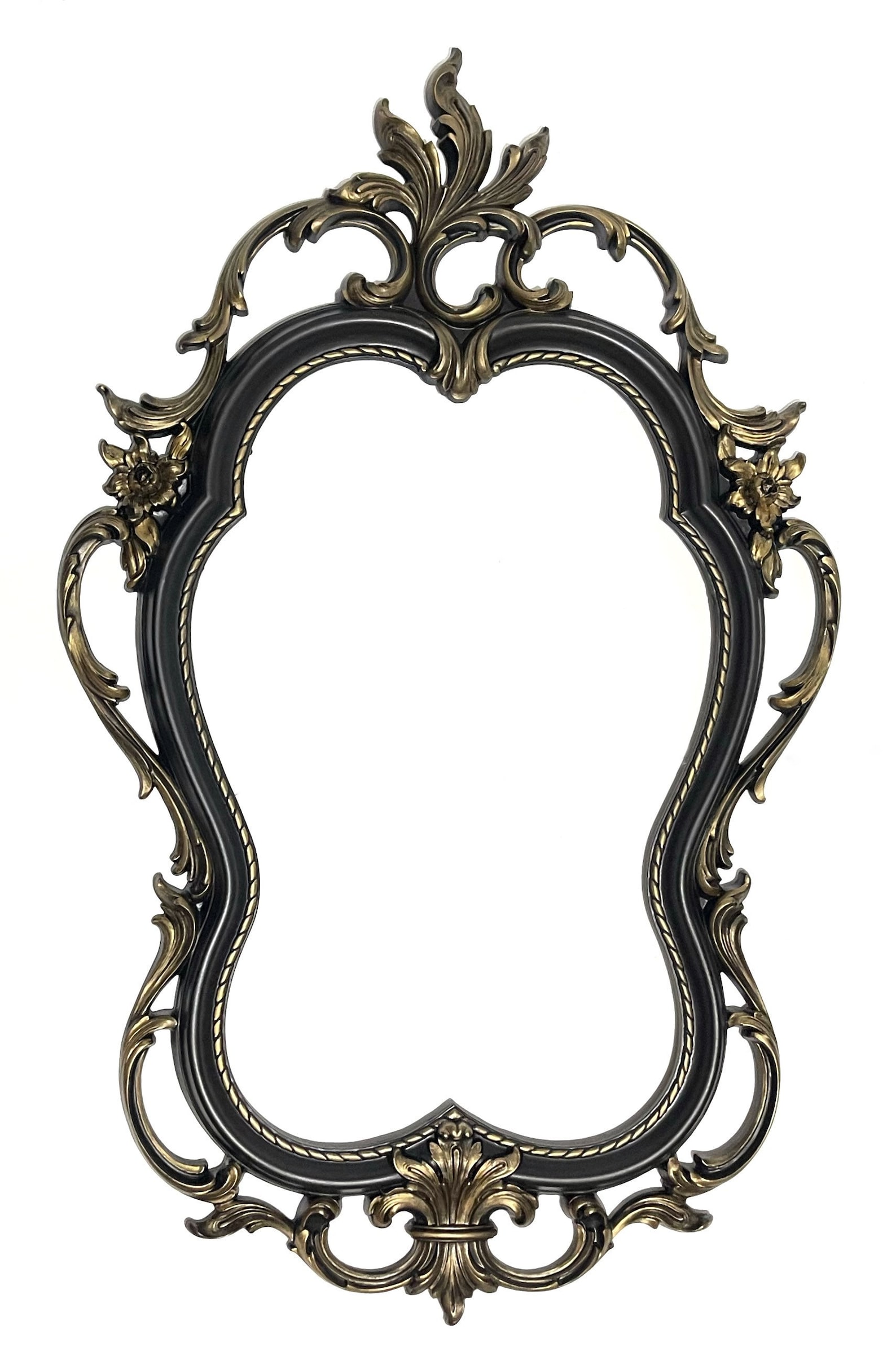 Beauty and the Beast Mirror Snow White Mirror Large Black Etsy