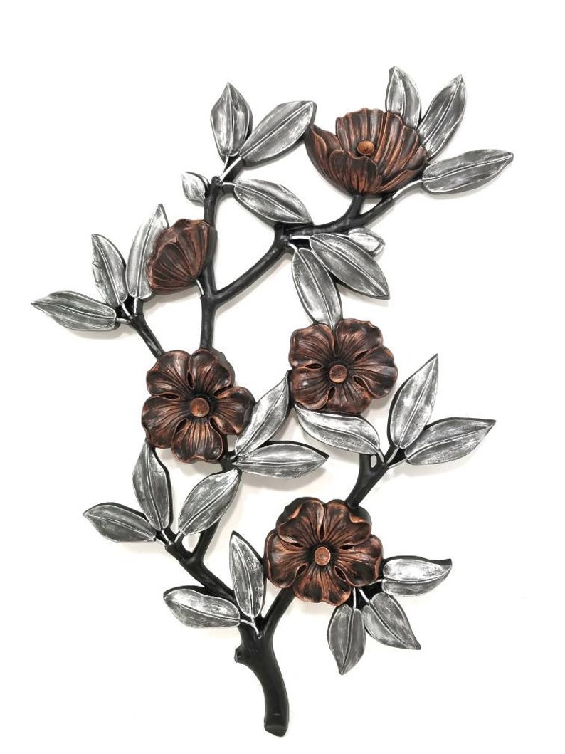 Victorian Goth Decor Vintage Wall Plaque Flower Wall Art | Etsy