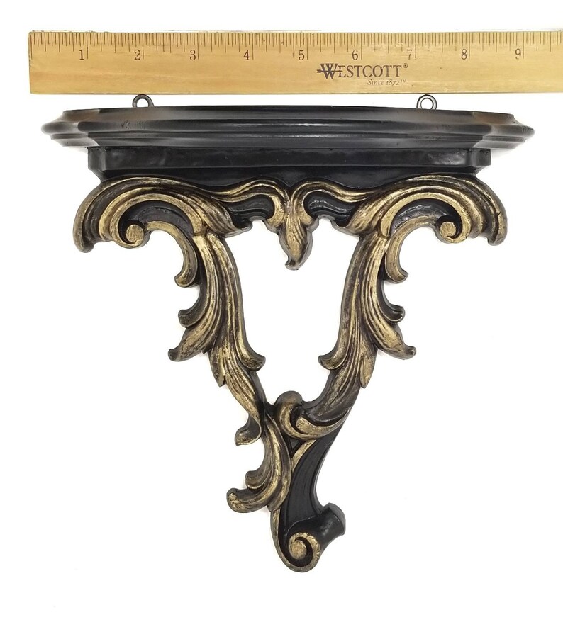 Gothic Shelf Gothic Home Decor Vintage Black Wall Shelf Etsy