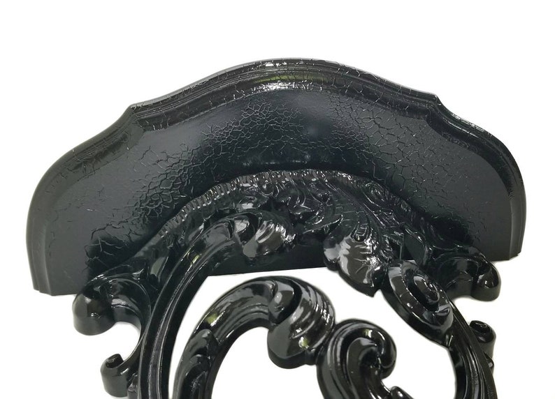 Gothic Home Decor Bedroom Vintage Black Wall Shelf Large Etsy
