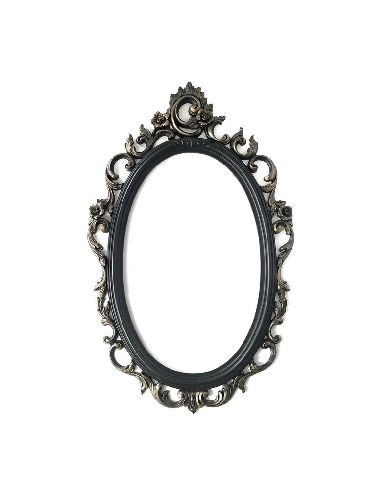 Black Wall Mirror Bathroom Mirror Fairytale Mirror Large Etsy UK