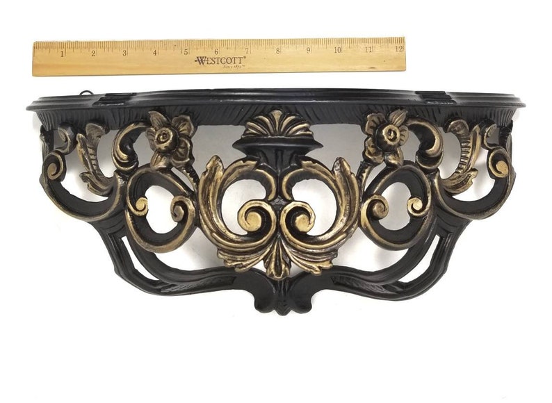 Gothic Wall Shelf, Vintage Wall Shelf, Gothic Home Decor Wall, Floating Shelf, Ornate Shelf, Gothic Victorian Home Decor, image 5