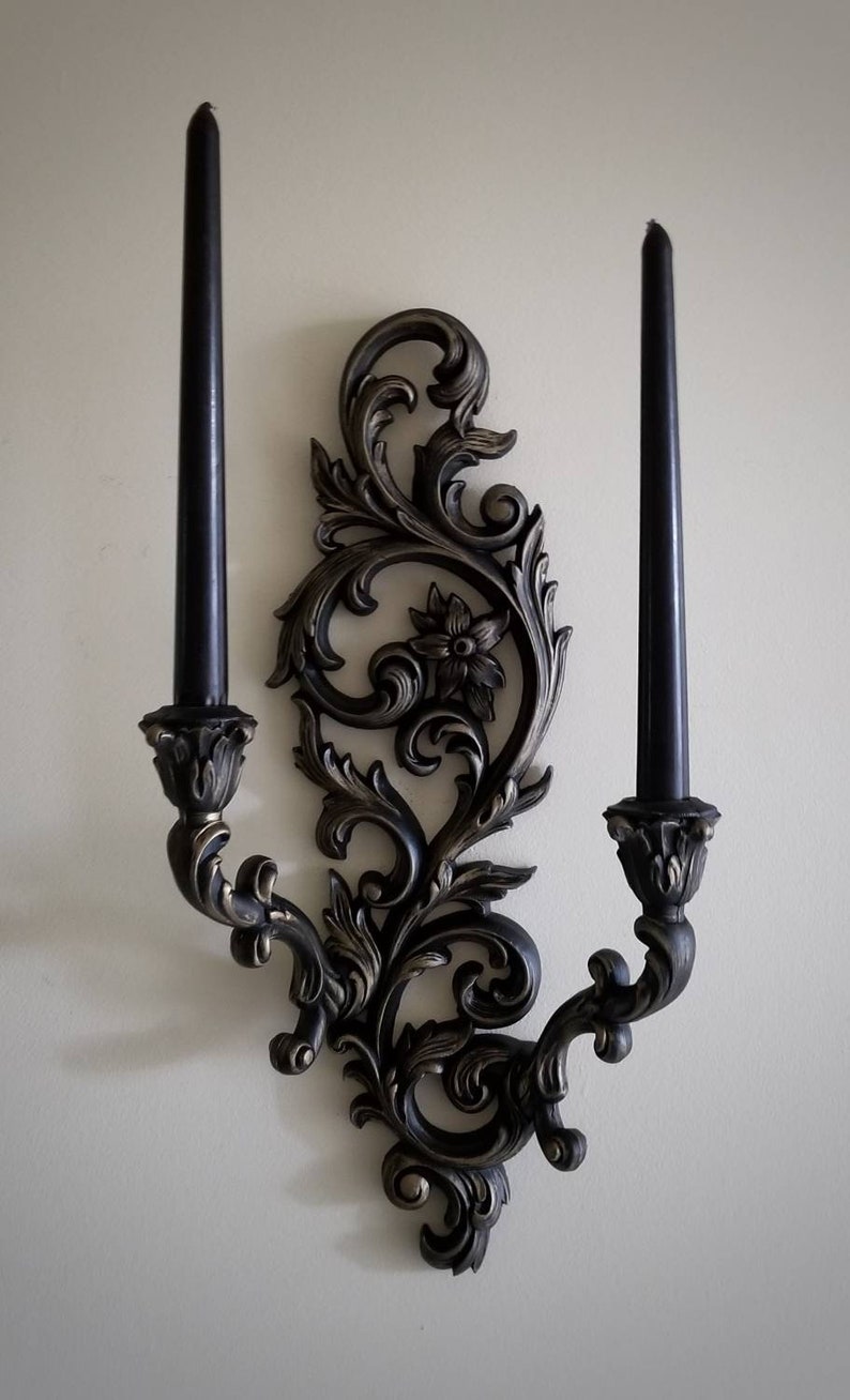 Gothic Wall Candle Holder Gothic Victorian Decor Gothic Home Etsy