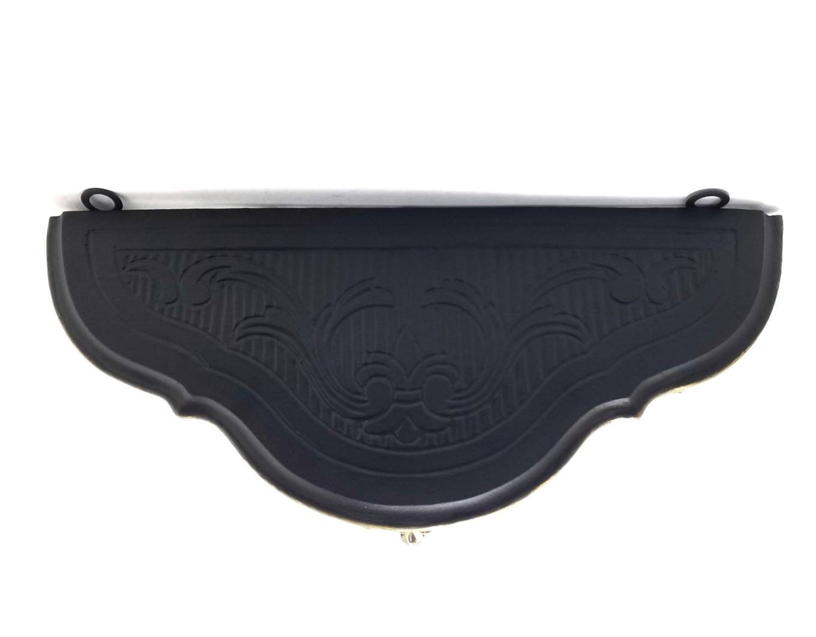 Vintage Italian Shelf Black Wall Shelf Black Floating Shelf Etsy