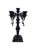 Black Candelabra, 5 Arm Candelabra, Ornate Candle Holder, Gothic Home Decor, Victorian Gothic, Halloween Decor