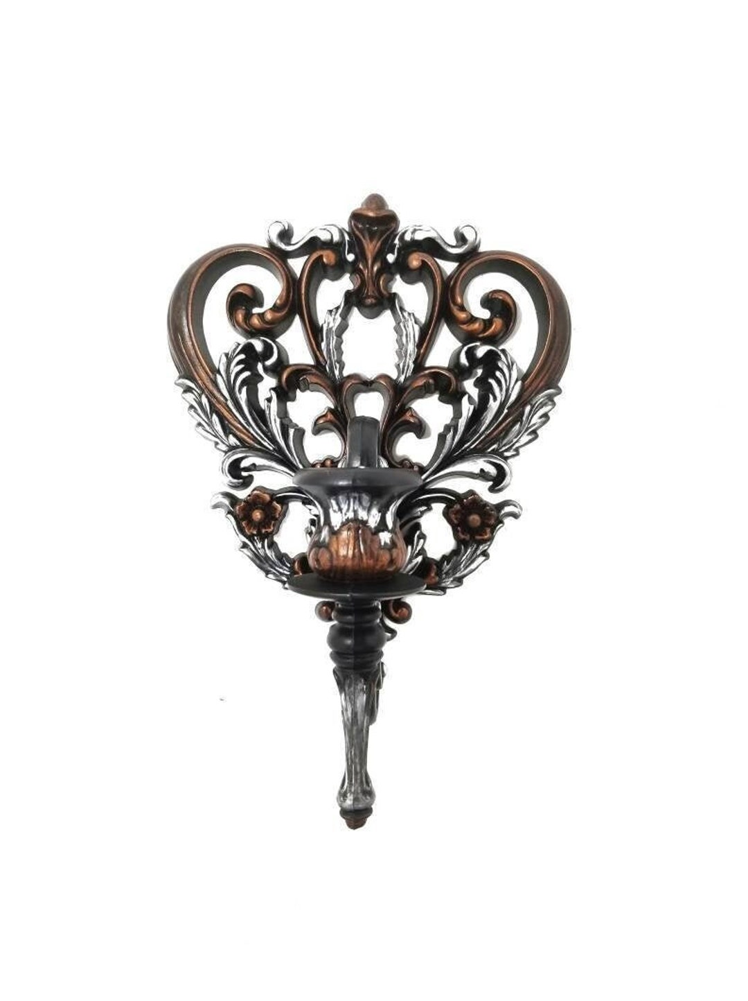 Victorian Goth Decor, Gothic Alice in Wonderland, Vintage Wall Sconce