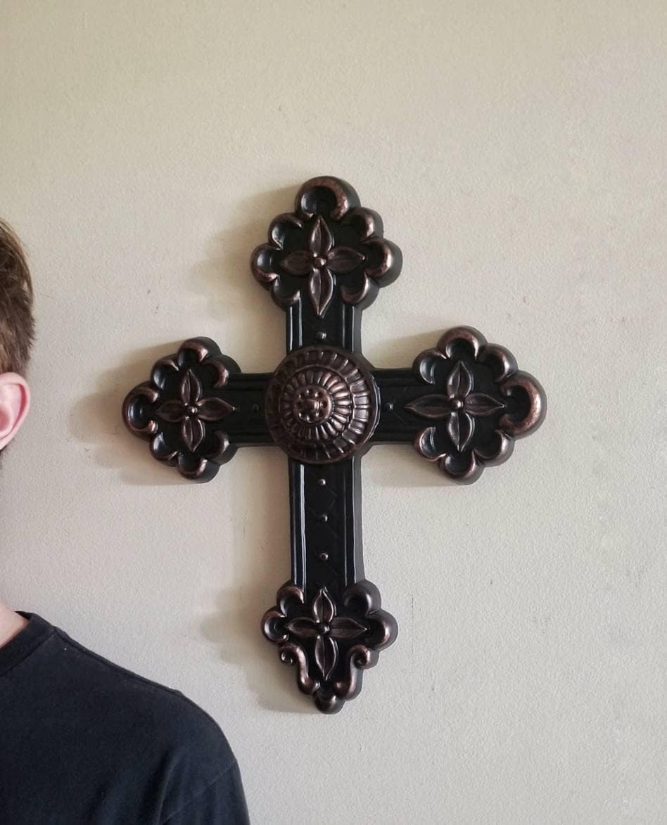 ゴシック壁掛け十字架 | 華やかな宗教装飾 | カラーオプション - Etsy 日本