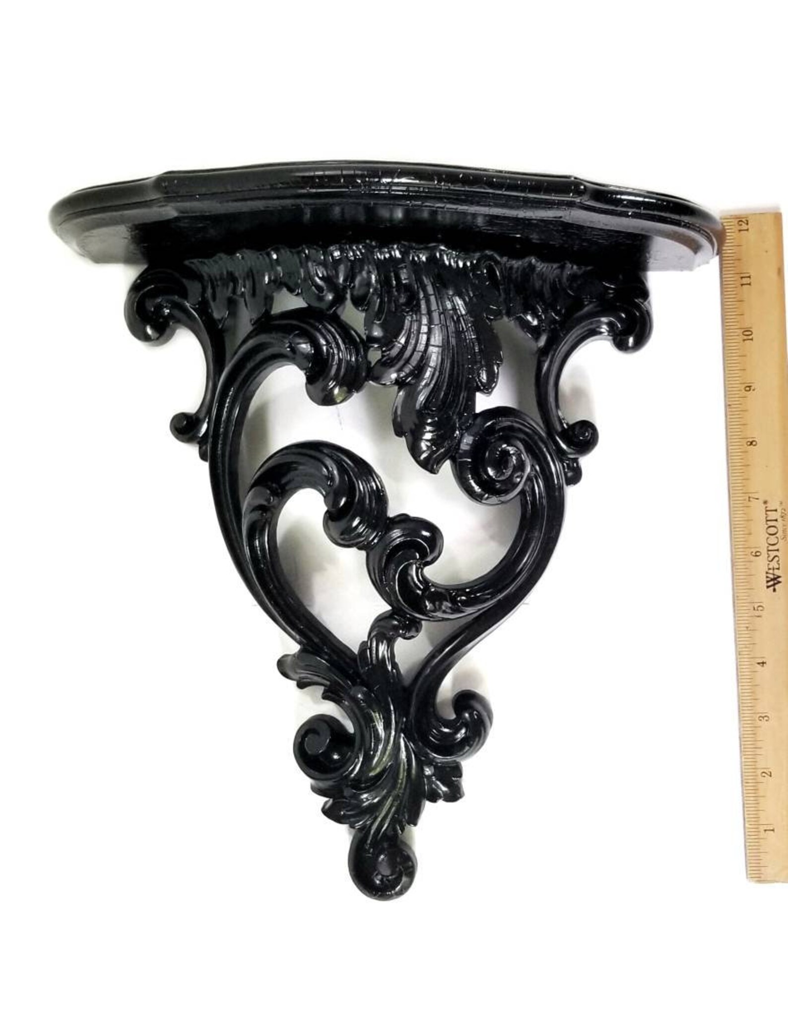 Gothic Home Decor Bedroom Vintage Black Wall Shelf Large Etsy UK