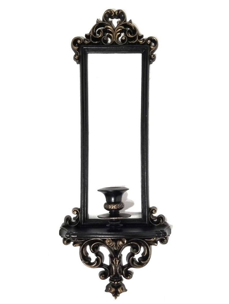 Black Mirror Vintage Mirror Gallery Wall Mirror Vintage Etsy