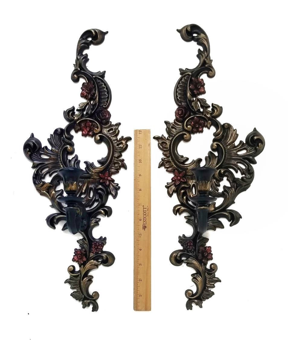 Gotische viktorianische Wand Kerzenleuchter Vintage | Etsy