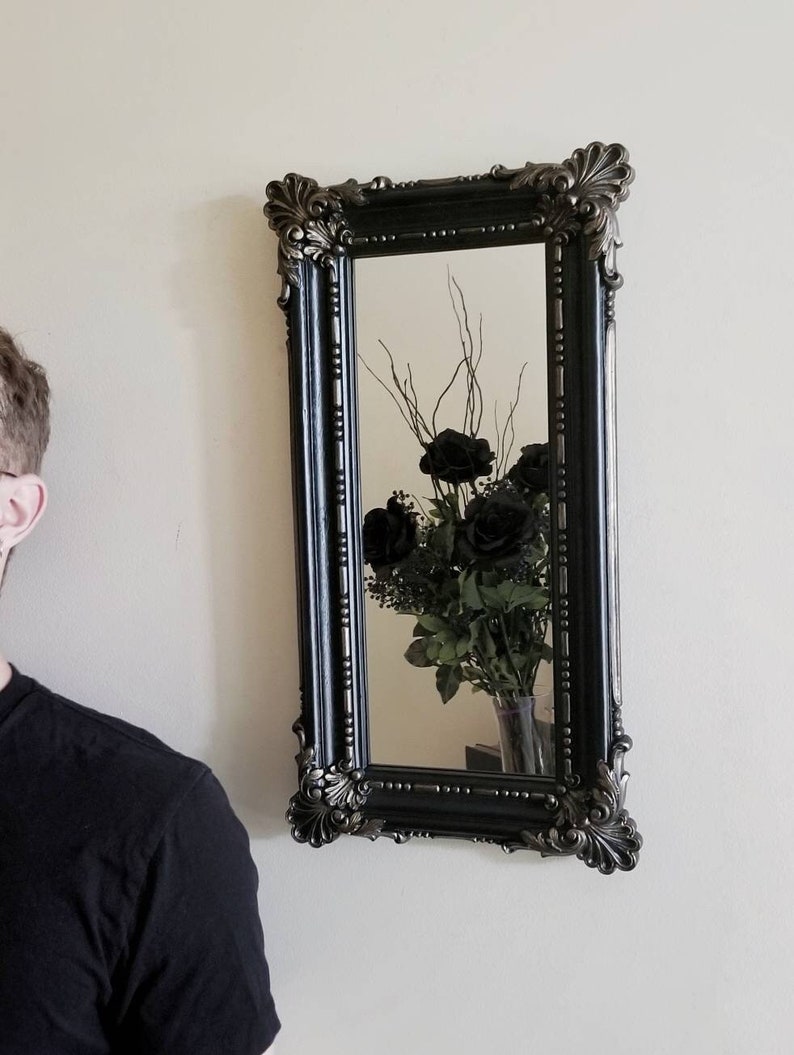 Black Frame Large Mirror Large Wall Frame Gallery Wall Etsy