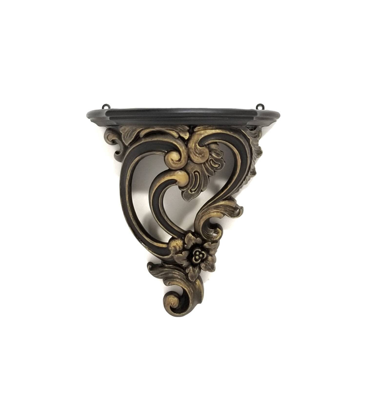 Wall Decor Gothic Victorian Decor Black Floating Shelf Ornate Shelf