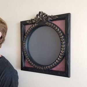 Ornate Wall Frame | Gothic Black and Gold Frame | Gallery Wall Accent | Color Options
