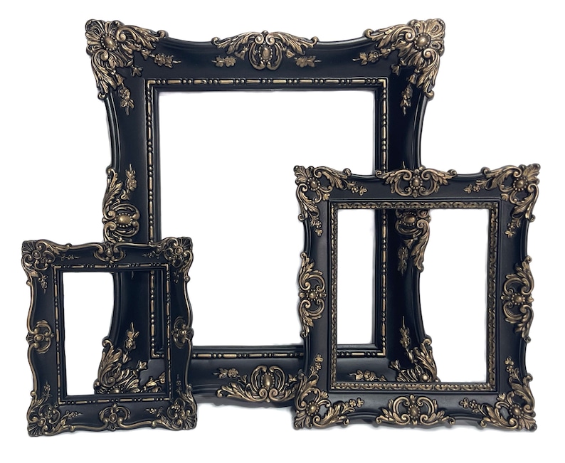 Black Picture Frames Large Picture Frames Large Wall Frames Etsy