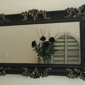 Gothic Mirror Wall, Gothic Home Decor Mirror, Extra Large Black Mirror ...