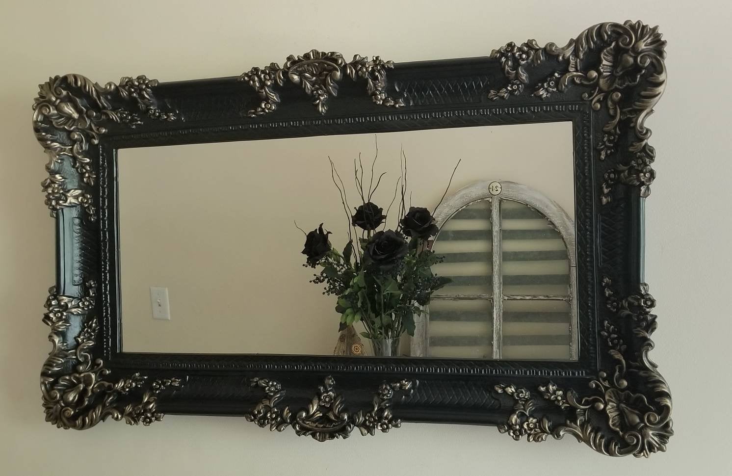 Large Ornate Wall Mirror | Baroque Gothic Statement Frame