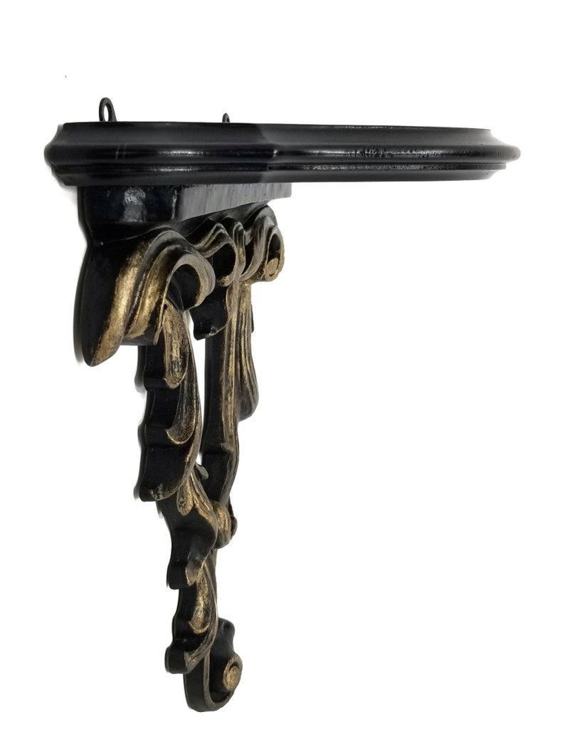 Gothic Shelf Gothic Home Decor Vintage Black Wall Shelf Etsy