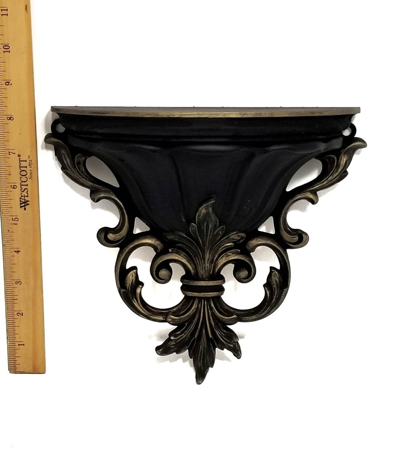 Wall Decor Gothic Victorian Decor Black Floating Shelf Ornate Shelf