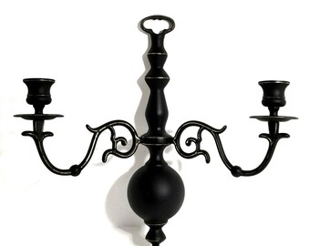 Set Of 4 Black Music Note Wall Sconce Candle Holders – Iron Metal, For Weddings, Home, Porch & Pathway Decor