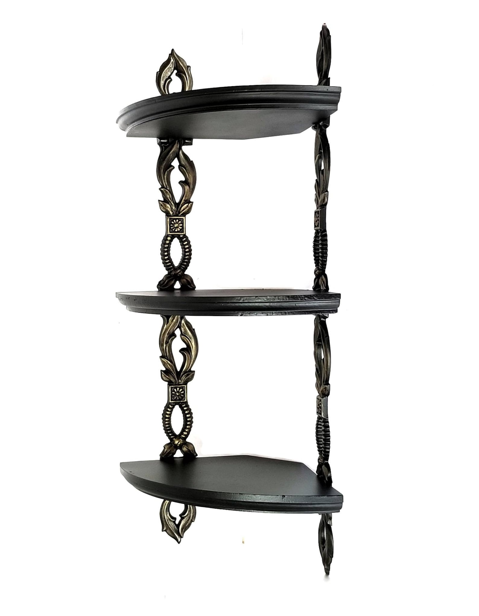 Corner Wall Shelf Corner Shelf Floating Gothic Shelf Tiered Etsy