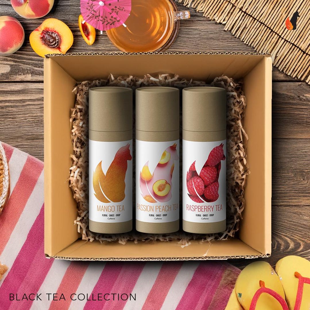 Fruit Lovers Black Tea Collection, Tea Box, Gift for Tea Lovers, Tea ...