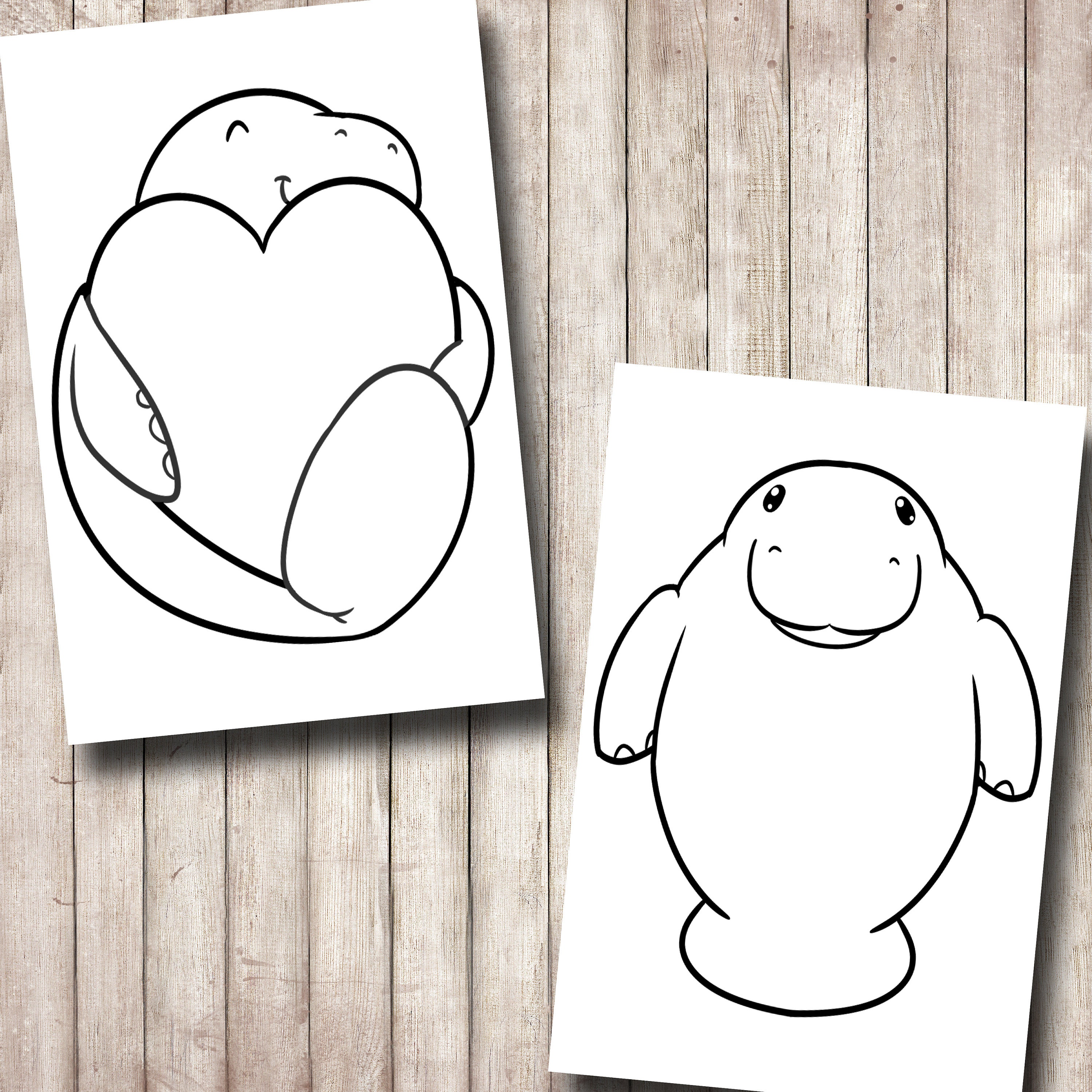 Manatee Coloring Pages, Coloring Pages for Kids, Learning Coloring