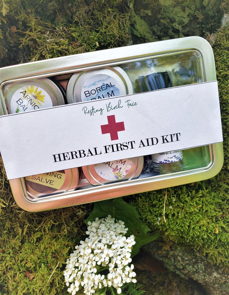Herbal 1st Aid Kit All Natural For Hiking Camping Travel Etsy