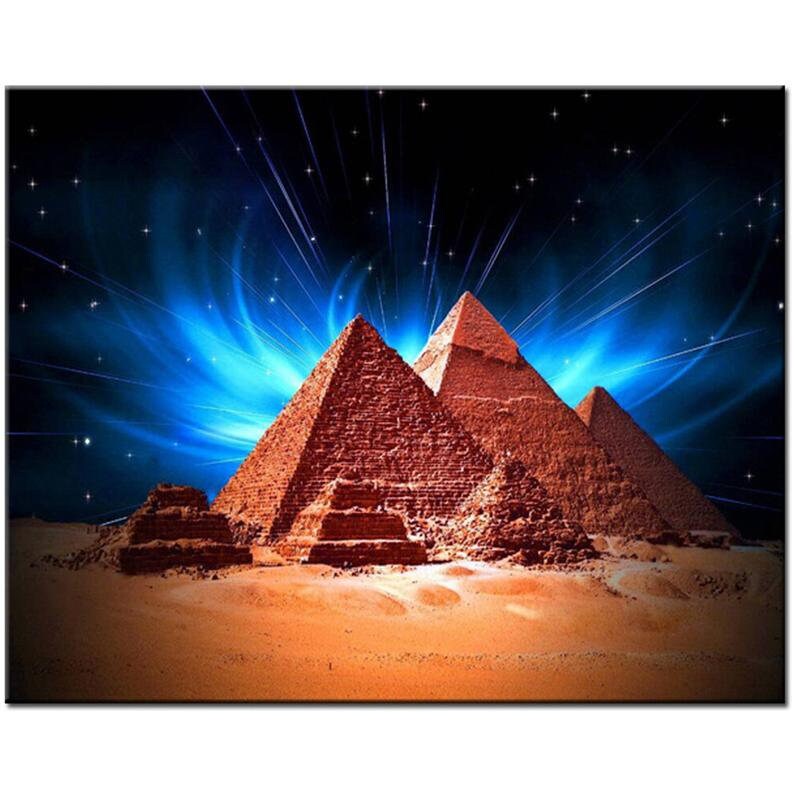 5D DIY Full Diamond Painting Pyramids Of Ancient Egypt | Etsy