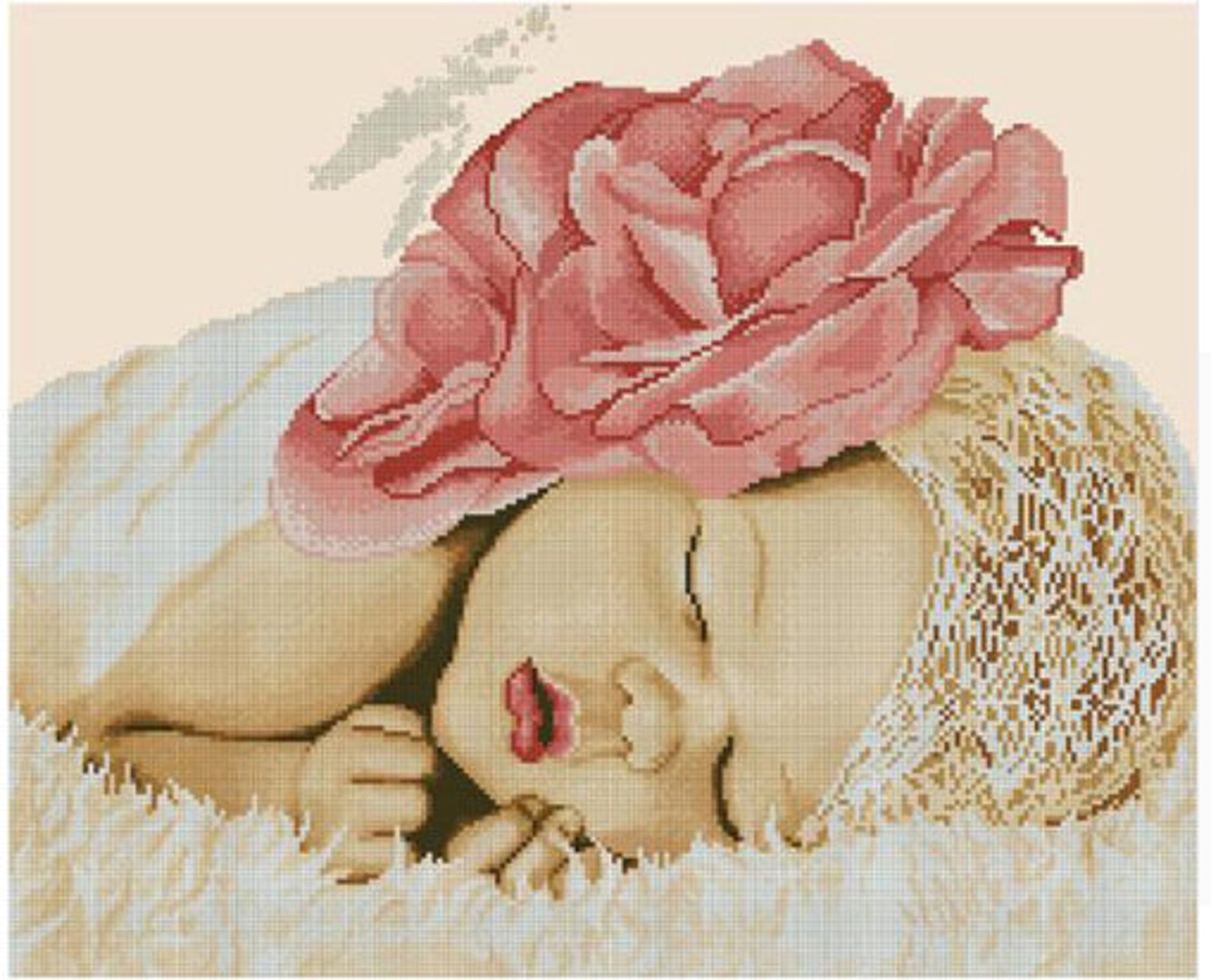5d Diamond Painting Full Diamond Baby Cross Stitch Home Etsy