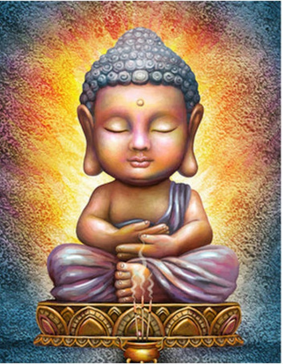 Full Drill Buddha Statue DIY 5D Diamond Painting Cross Stitch Kits Home Decor