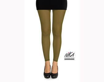 olive green tights