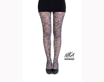 Watercolor Tights - Etsy