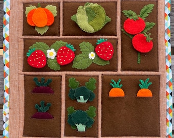 My Little Quiet Book - Vege Garden PDF Pattern