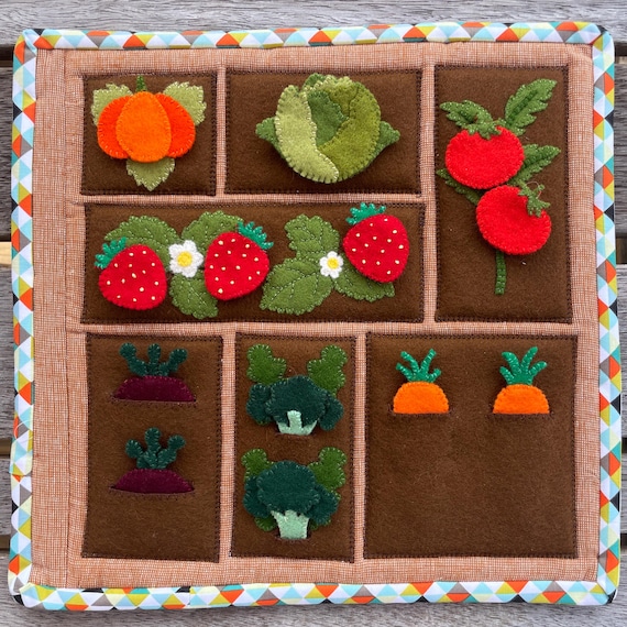 My Little Quiet Book - Vege Garden PDF Pattern