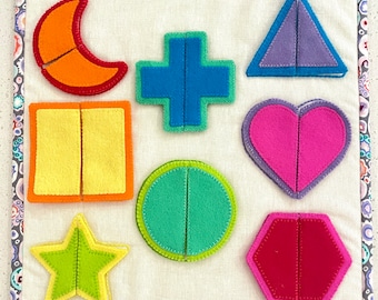 My Little Quiet Book - Puzzling Shapes Page