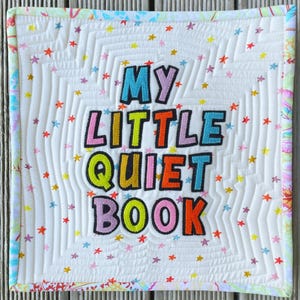 My Little Quiet Book Cover Page - PDF Pattern