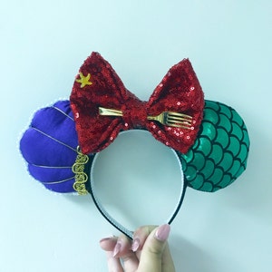 Little Mermaid Mouse Ears - Ariel Inspired Mickey Ears