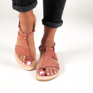 Ancient Greek Sandals Women Ankle Strap Sandals Flat, Sandales Grecques plates, Sandalias Griegas, Griechische Sandalen, Gift for Mum, DELOS