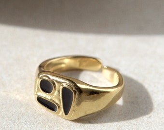 Black Forms Stamp RING