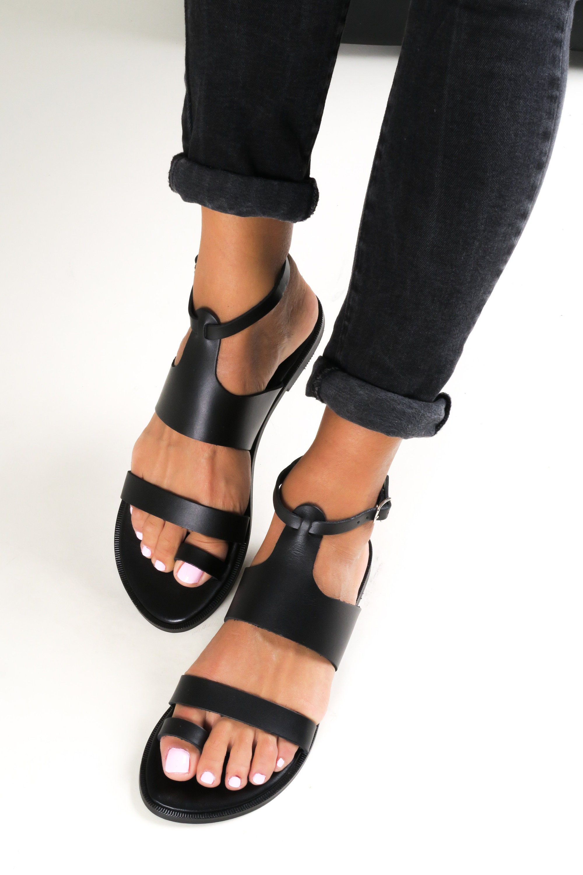 Greek Sandals for Women, Leather Gladiator Sandals, Sandales Grecques ...