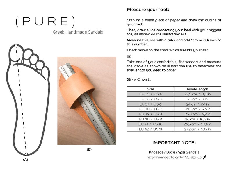 Sandales romaines en cuir grecques, Chaussures d'été pour femmes faites à la main, Sandales de ville confortables, Sandales en cuir naturel, Cadeau pour elle, Cadeau pour maman, KYMA image 10