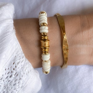 Delicate Hammered Bracelet, Minimalist gold bangle bracelet, Minimalist Stackable Bracelets, Adjustable gold plated bangle