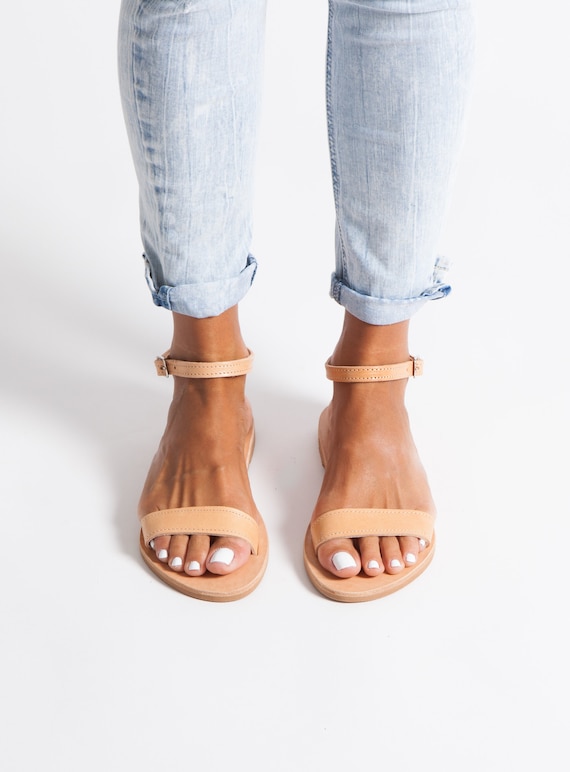 Greek Leather Sandalswomen's sandals classic sandals ankle strap sandals flat sandals handmade grecian sandals elegant sandals ELIA Greek Leather Sandalswomen's sandals classic sandals ankle strap sandals flat sandals handmade grecian sandals elegant sandals ELIA