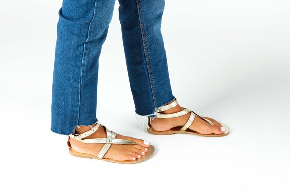 Gold Gladiator Sandals, Handmade Sandals ,Womens Greek Sandals, Flat Sandals, Ankle Strap Sandals, Boho Shoes, Sandales Grecques Femme IRA Gold Gladiator Sandals, Handmade Sandals ,Womens Greek Sandals, Flat Sandals, Ankle Strap Sandals, Boho Shoes, Sandales Grecques Femme IRA
