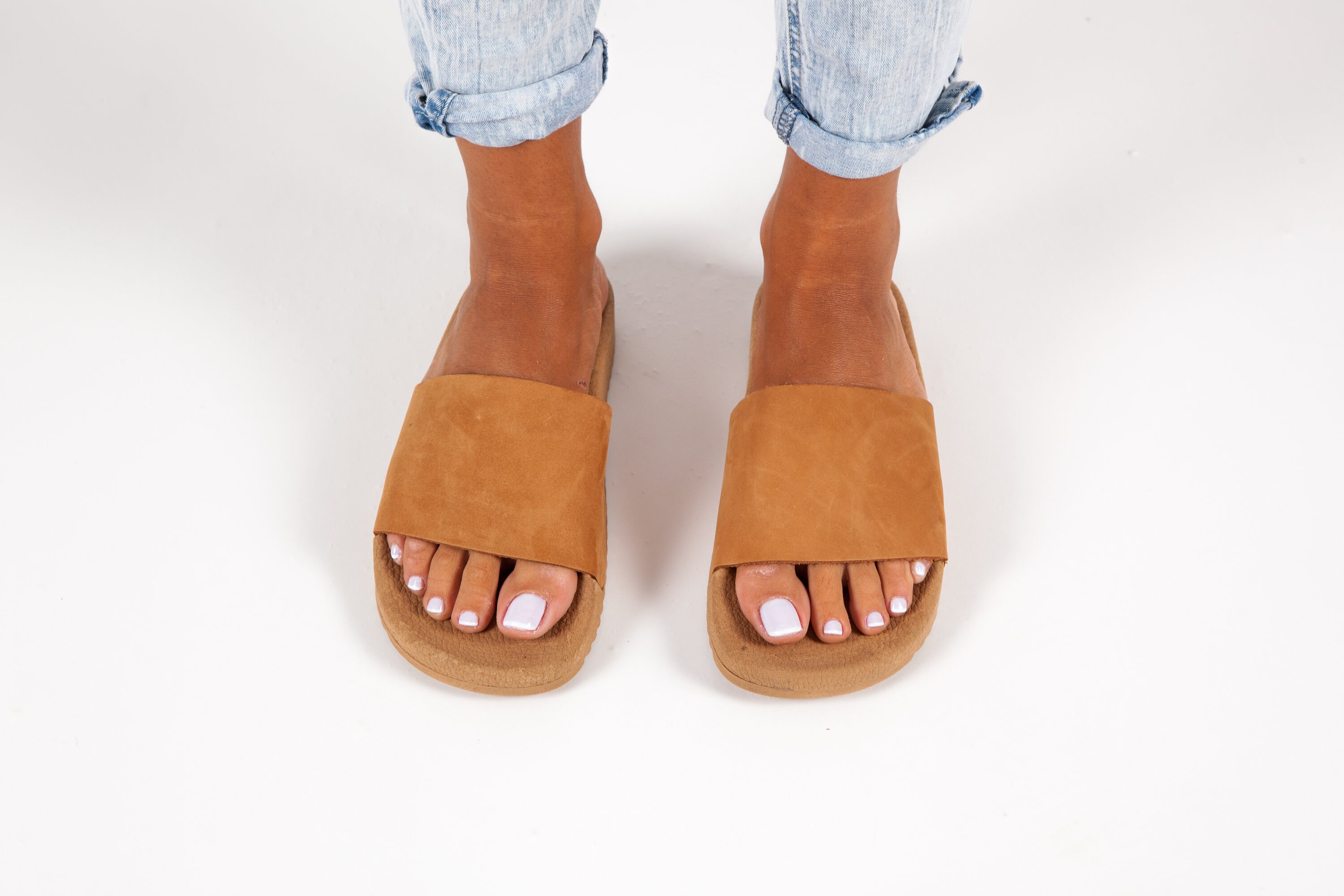 POSEIDON Natural Women Leather Sandals Greek Jellies Etsy