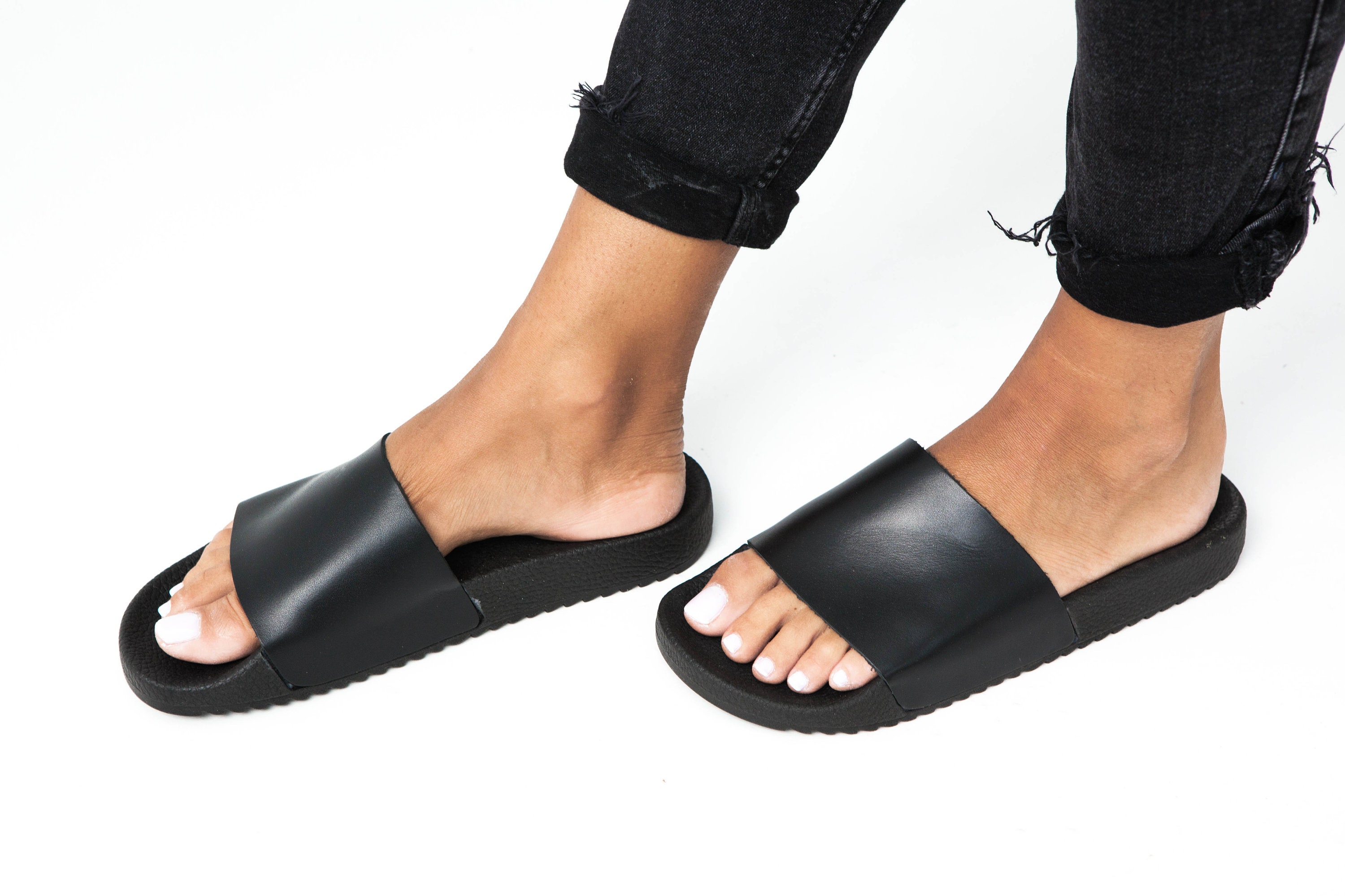 POSEIDON Natural Women Leather Sandals Greek Jellies Etsy