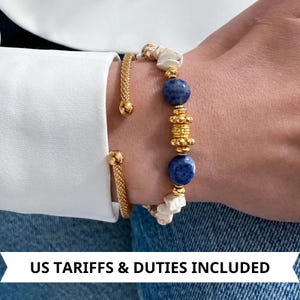 Heishi bracelet Blue White beaded Bracelet Surfer bracelet Boho chic bracelet stackable Summer bracelets Birthday Gift, AEL