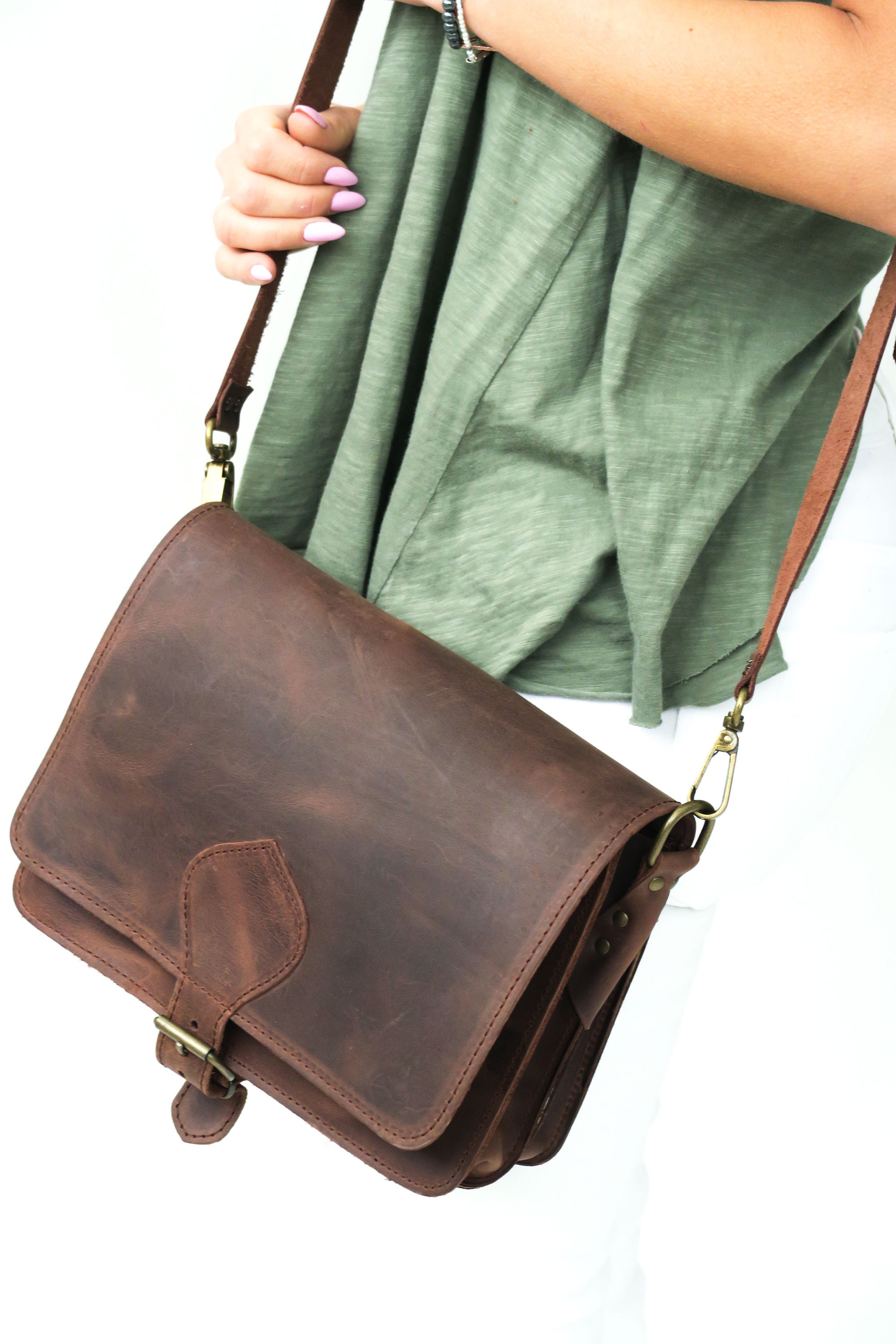 ショルダーバッグ・ポシェット V73 Women Messenger Bags 73BS8BS01EDITHNERO Black Shoulder Bag Women Black Leather Messenger Bag Crossbody